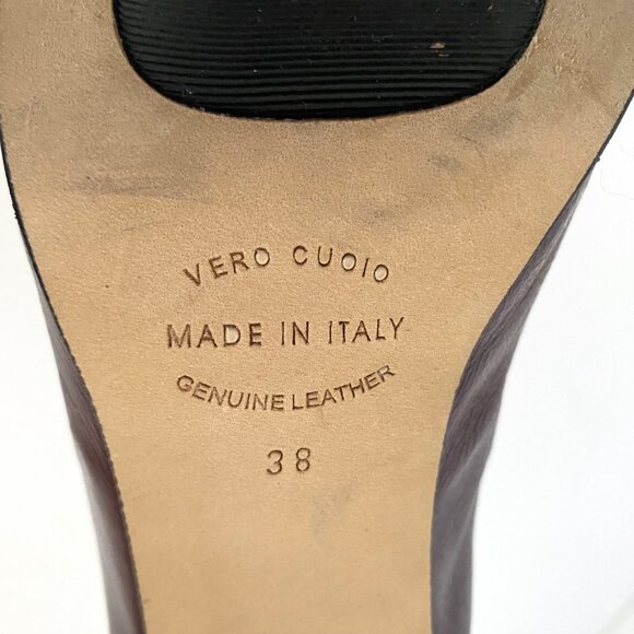 Anyi Lu Pumps Suede Patent Leather Made in Italy - Picture 12 of 15